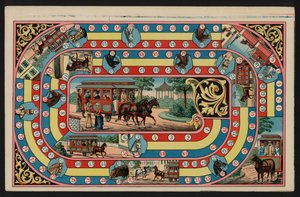 Jeu de Tramway, Jogo de Tramway (cor litho) de European School