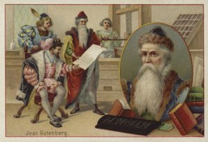 Johannes Gutenberg, alemão, gravador, inventor e impressor de European School
