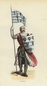 John Sitsylt (gravura colorida) de European School