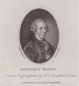 Joseph Haydn, compositor austríaco (gravura) de European School