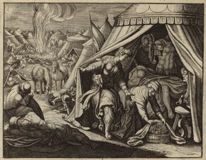 Judite com a cabeça decapitada de Holofernes (gravura) de European School