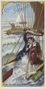 Balão de Jules Duruofs descendo no Mar do Norte, 1874 de European School