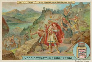 Rei Arthur defende sua terra natal do País de Gales de European School