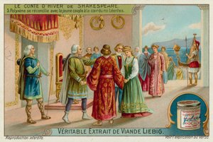 King Polyxenes se reconcilia com Perdita e com o príncipe Florizel de European School