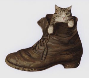 Gatinho em uma bota (cor litho) de European School