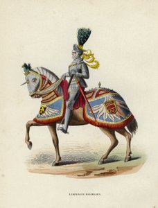 O Imperador Maximiliano (gravura colorida) de European School