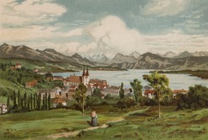 Lago Lucerna: Lucerna (litografia a cores) de European School