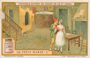 Le Petit Marat, cartão Liebig, início do século XX (cromo) de European School