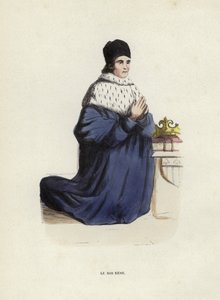 Le Roi Rene (gravura a cores) de European School