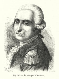 O Marquês de Arlandes (gravura) de European School