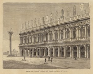 Antiga biblioteca na Piazza San Marco, em Veneza de European School