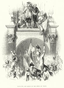 Louis XVI e Bailly no Hotel de Ville (gravura) de European School