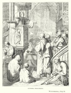 Lutero pregando, Wittemberg, 18 de julho de European School