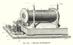 Machine de Ruhmkorff (gravura) de European School