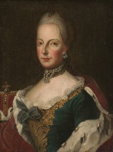 Maria Theresa, c.1750 (óleo sobre tela) de European School
