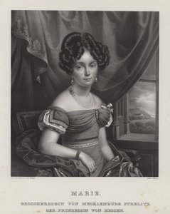 Marie, Grã-Duquesa de Mecklenburg-Strelitz (litho) de European School