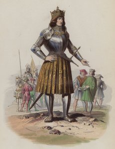 Maximiliano I, Santo Imperador Romano (gravura a cores) de European School