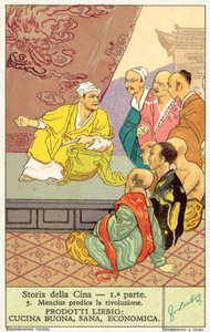 Mencius pregando revolução (chromolitho) de European School