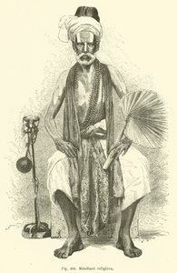 Mendigo religioso (gravura) de European School