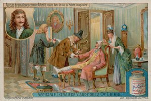 Moliere em The Imaginary Invalid (O Imaginário Inválido) de European School
