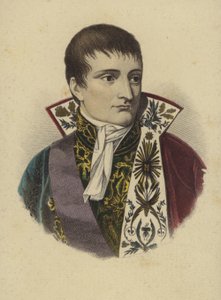Napoleão Bonaparte (gravura colorida) de European School