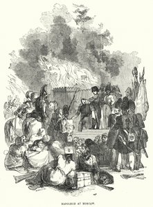 Napoleão em Moscovo (gravura) de European School