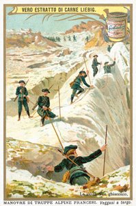 Sobre um glaciar (cromolitho) de European School