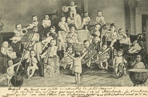 Orquestra de bebés (litografia) de European School