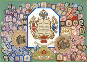 Página do volume IV do Sammelsurium (material impresso) de European School
