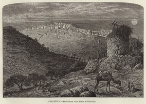 Palestina, vista de Belém do Sudoeste de European School
