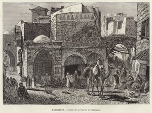 Palestina, rua do portão de Damasco de European School