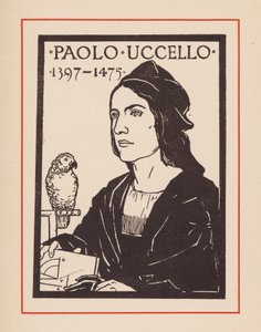 Paolo Uccello, artista e matemático medieval italiano (litografia) de European School