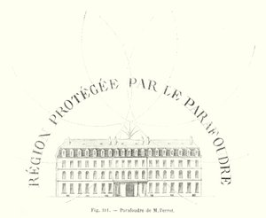 Para-raios de M Perrot (gravura) de European School