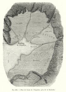 Mapa da enseada de Aiguillon perto de La Rochelle (gravura) de European School