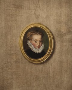 Retrato de uma jovem princesa (litografia a cores) de European School