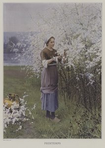 Printemps (Primavera) (cor litho) de European School