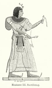 Sacrifício de Ramsés III (gravura) de European School