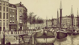 Roterdão: The Geldersche Kade (litografia) de European School