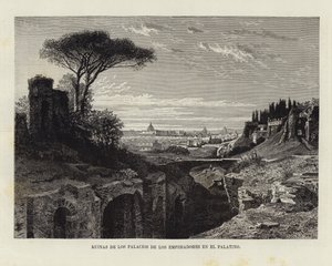 Ruínas dos palácios dos imperadores no Palatino de European School