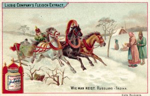 Tróica russa (chromolitho) de European School