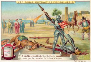 Cena de Dom Quixote (chromolitho) de European School