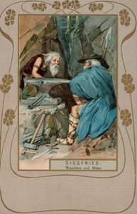 Siegfried, Andarilho e Mímico (litografia a cores) de European School