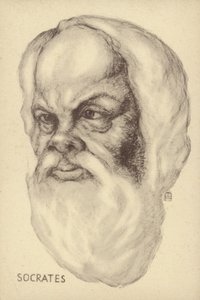 Sócrates (c469 a.C.-399 a.C.), filósofo da Grécia Antiga (litografia) de European School