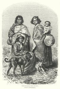 South Australian Native Women (gravura) de European School
