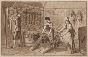 Fábrica de curtumes (litho) de European School