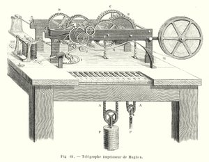 Hughes Telegraph printer (gravura) de European School