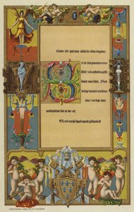 O Livro de Horas (litografia a cores) de European School