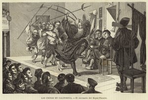 Os chineses na Califórnia - O palco do Teatro Real de European School