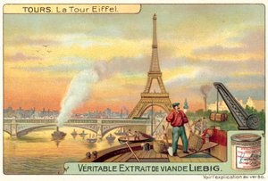 A Torre Eiffel, Paris (chromolitho) de European School