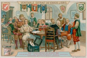 As Guildas dos Talhantes, Curtidores, Sabonetes, Sapateiros, Glovers e Barbeiros Montam de European School